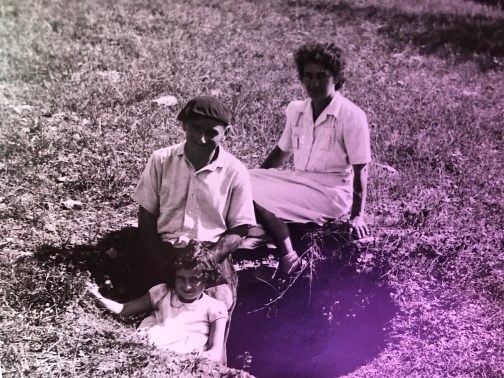 Lucy, Emma and Alfred Hammel.